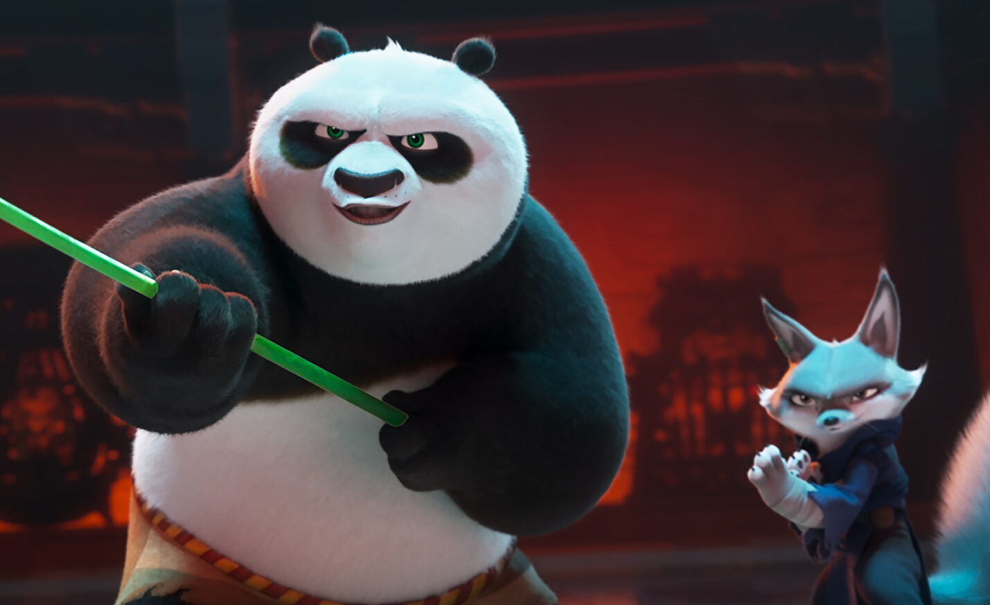 Kung Fu Panda 4 Po and Zhen e1709752427831