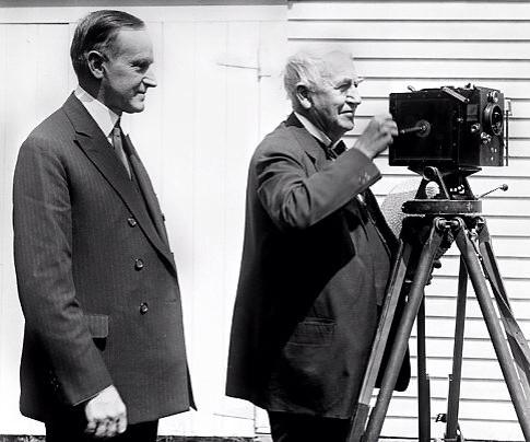 Thomas Edison and William K.L. Dickson